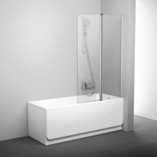 Шторка для ванны Ravak Chrome CVS2-100 L 7QLA0100Z1 белый+стекло Transparent
