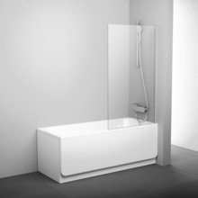 Шторка для ванны Ravak Pivot PVS1-80 79840100Z1 белая+Transparent