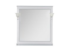Зеркало Aquanet Валенса 90 (180040) белый кракалет/серебро