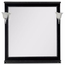 Зеркало Aquanet Валенса 90 (180140) черный кракалет/серебро
