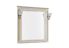 Зеркало Aquanet Паола 90 (186108), Белый/золото
