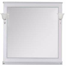 Зеркало Aquanet Валенса 100 (180145) белый кракалет/серебро