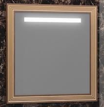 Зеркало с подсветкой Opadiris Карат 100 Z0000006630, белый с золотой патиной