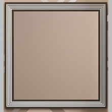 Зеркало с подсветкой Opadiris Карат 80 Z0000004136, белый с серебряной патиной