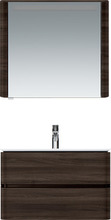 Зеркальный шкаф с подсветкой AM.PM Sensation M30MCL0801TF левосторонний, табачный дуб текстурированный