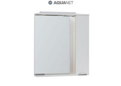 Шкаф-зеркало Aquanet Гретта 75 (173986) белое/светлый дуб