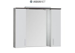 Шкаф-зеркало Aquanet Тиана 100 (172679) белое/венге