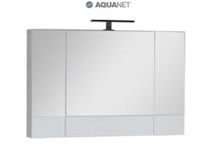 Шкаф-зеркало Aquanet Нота 100 (165372) белое камерино