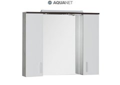 Шкаф-зеркало Aquanet Тиана 90 (172399) белое/венге