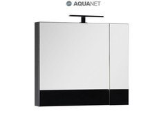 Шкаф-зеркало Aquanet Нота 90 (168880) черное