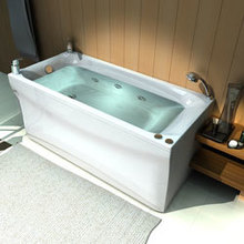 Ванна акриловая АКВАТЕК Альфа 150x70 с гидромассажем Flat Bronze (пневмоуправление)