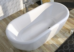 Акриловая ванна Riho Dua BD0100500000000 (180x86), белая панель