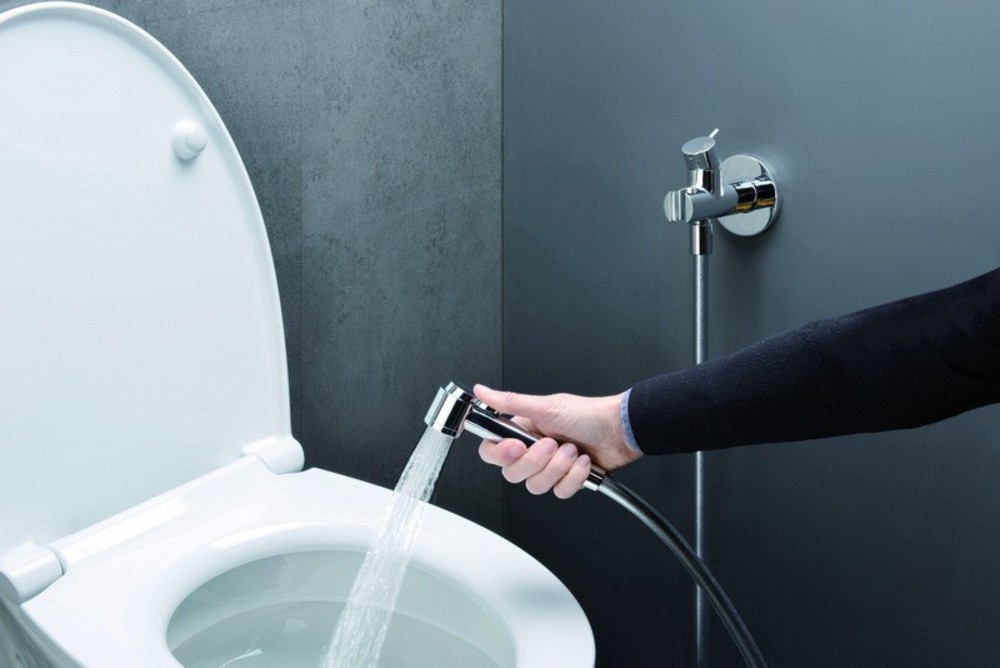Гигиенический душ Cristina WJ67613 со смесителем (черный матовый) 