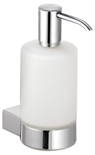 Дозатор жидкого мыла подвесной хрусталь матовый KEUCO PLAN 14953179000 Алюминий анодированный/Хром