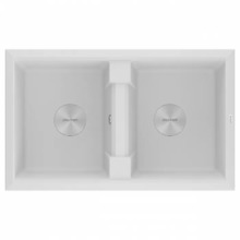 Мойка для кухни Paulmark IT-GRANIT TANDEM 80/2, PM238150-WH