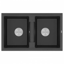 Мойка для кухни Paulmark IT-GRANIT TANDEM 80/2, PM238150-BL