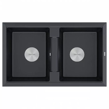 Мойка для кухни Paulmark IT-GRANIT TANDEM 80/2, PM238150-BLM