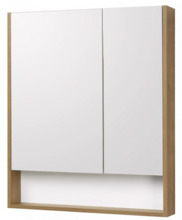 Зеркало-шкаф Акватон Сканди 70 1A252202SDZ90, белый/дуб рустикальный