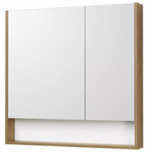 Зеркало-шкаф Акватон Сканди 90 1A252302SDZ90, белый/дуб рустикальный