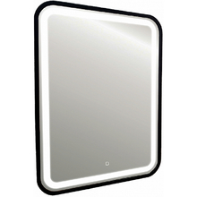 Зеркало Azario Мальта-лофт 60 LED-00002353 с подсветкой Черное с сенсорным выключателем