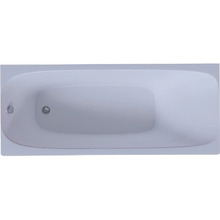 Акриловая ванна Aquatek Альфа 150x70 ALF150-0000025 без гидромассажа с фронтальной панелью с каркасом (вклеенный) со слив-переливом (слева)
