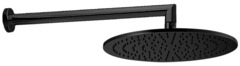 Верхний душ Cisal Less New DS01363040 с держателем черный матовый
