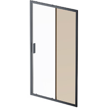 Душевая дверь AM.PM Gem 120 W90G-120-1-195BBr профиль Черный матовый стекло бронзовое-прозрачное