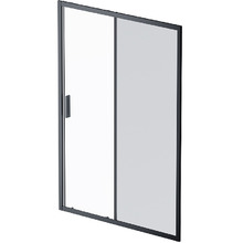 Душевая дверь AM.PM Gem 140 W90G-140-1-195BG профиль Черный матовый стекло тонированное-прозрачное