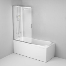 Комплект акриловой ванны со шторкой и душевой системой AM.PM Like 170x70 W80ASET-170SL без гидромассажа