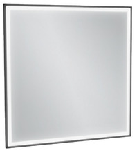 Зеркало с подсветкой 80 см Jacob Delafon Allure EB1435-S14, лакированная рама чёрный сатин