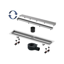 Душевой лоток Tece Linus 60 15103069 с решеткой цвет Нержавеющая сталь