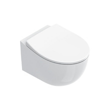 Унитаз подвесной Catalano Italy 0711520001 безободковый 37х52 см, смыв Торнадо, белый глянцевый