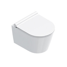 Унитаз подвесной Catalano Zero 0111460001 безободковый 35х46 см, смыв Торнадо, белый глянцевый