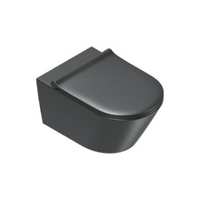 Унитаз подвесной Catalano Zero 0111550022 безободковый 35х55 см, смыв Торнадо, черный матовый