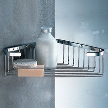 Полка для душа Colombo Angolari B9613.CR угловая 31х18,5 см, хром глянцевый