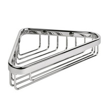 Colombo Basic Угловая металлическая полочка 20.5x12x4.5см, цвет: хром