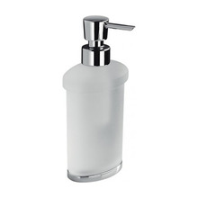 Colombo Land Дозатор для жидкого мыла, настольный, цвет: хром/матовое стекло