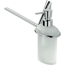 Colombo Land Полотенцедержатель 37.5 см с дозатором, SX, цвет: хром/матовое стекло