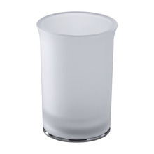 Colombo Link Стакан настольный, цвет: хром/матовое стекло