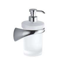 Colombo Link Дозатор для жидкого мыла, подвесной, SX, цвет: хром/матовое стекло