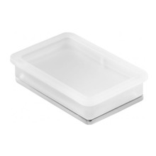 Colombo Lulu Мыльница настольная, цвет: хром/матовое стекло