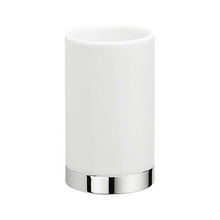 Colombo Nordic Стакан настольный, цвет: хром/белый