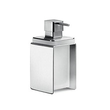 Colombo Over Дозатор для жидкого мыла, настольный, цвет: матовая сталь/матовое стекло