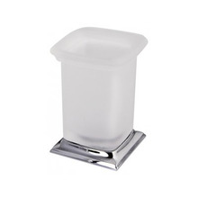 Colombo Portofino Стакан настольный, цвет: хром/матовое стекло