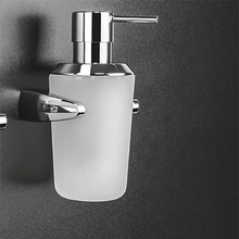 Colombo Road Дозатор для жидкого мыла, подвесной, цвет: хром/матовое стекло