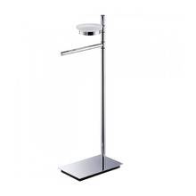 Colombo Square Стойка с аксессуарами, 68см, мыльница, полотенцедержатель, цвет: хром