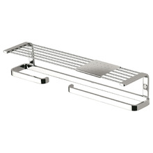 Colombo Time Полка 44.5см, SX, с полотенцедержателм и держателем для т/б., цвет: хром