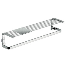 Colombo Time Полочка с полотенцедержателем 44.5см, цвет: хром