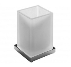 Colombo Look Стакан настольный, цвет: хром/матовое стекло