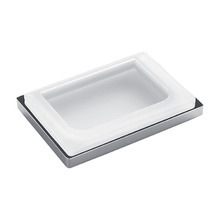 Colombo Look Мыльница настольная, цвет: хром/матовое стекло